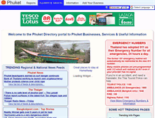 Tablet Screenshot of phuketdir.com